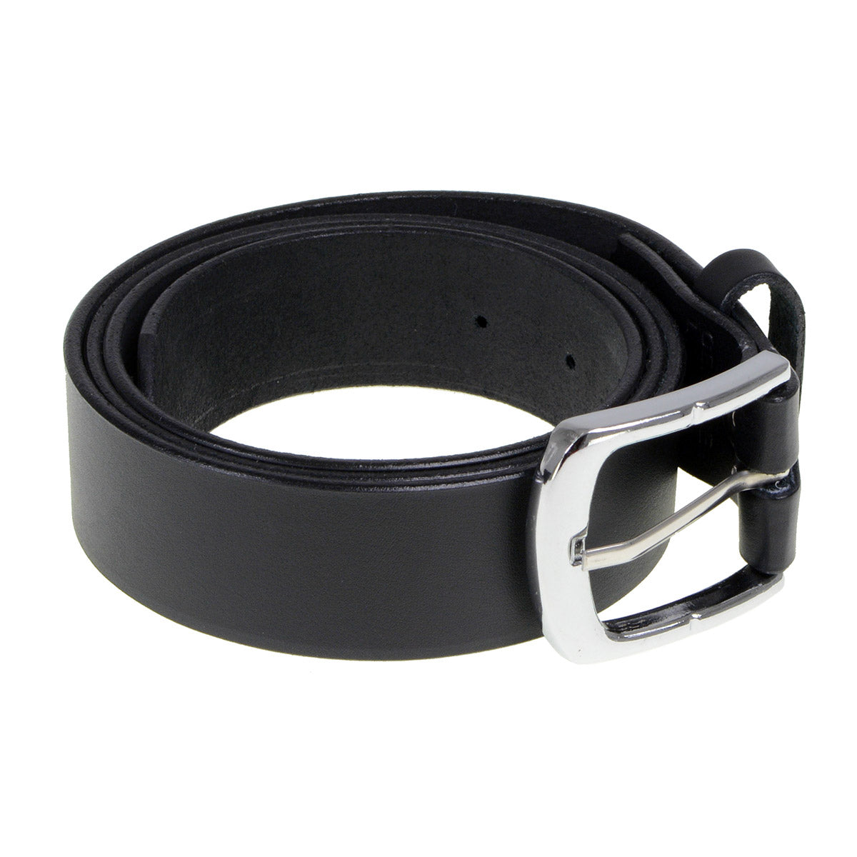 Milwaukee Leather MP7114 Men's  Light Black Genuine Leather Belt with Interchangeable Buckle - 1.5 inches Wide