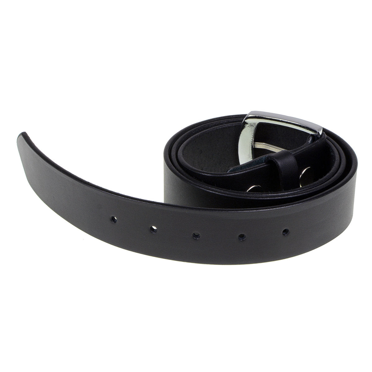 Milwaukee Leather MP7114 Men's  Light Black Genuine Leather Belt with Interchangeable Buckle - 1.5 inches Wide