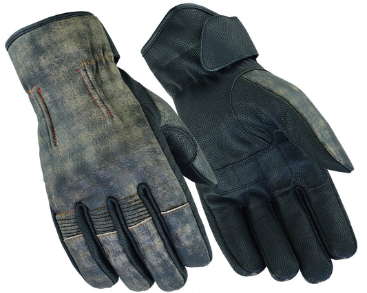 DS95 Men's Feature-Packed Washed-Out Brown Rakish Glove