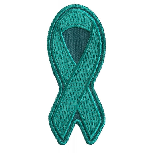 P3779 Teal PTSD Awareness Ribbon Patch