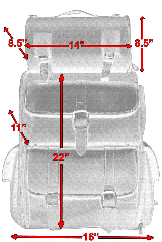 DS391 Updated Touring Sissy Bar Bag