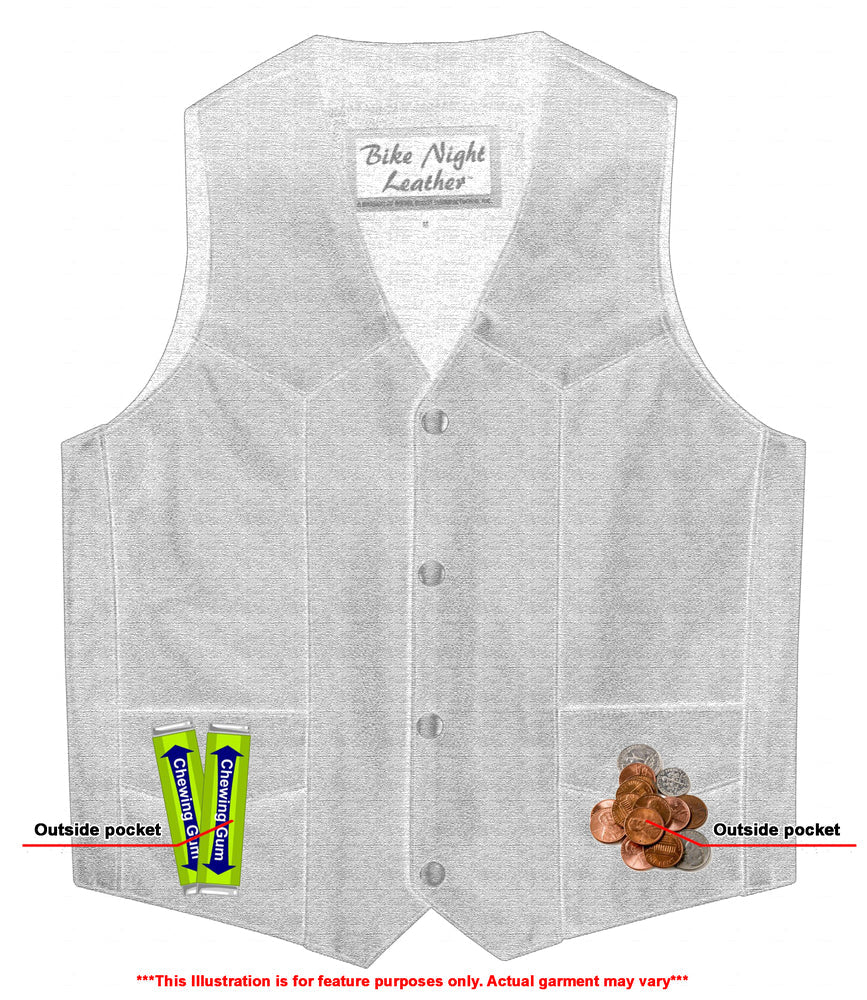 DS1725 Kids Traditional Style Plain Side Vest