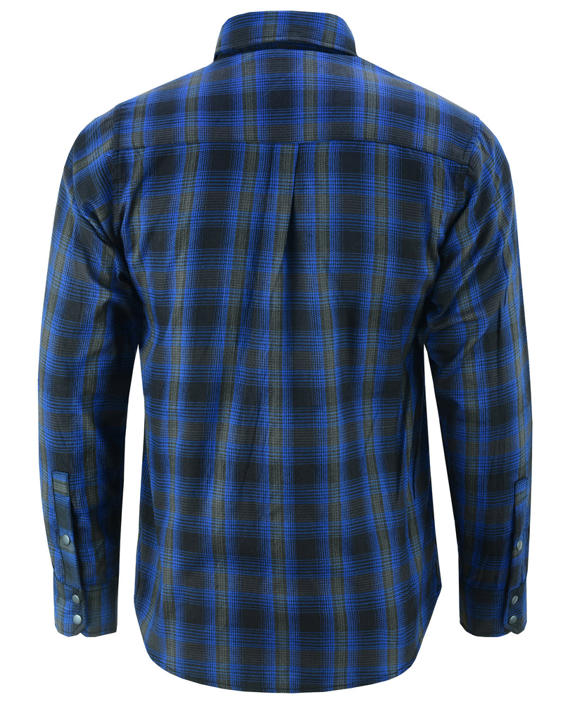 DS4681 Flannel Shirt - Daze Blue and Black