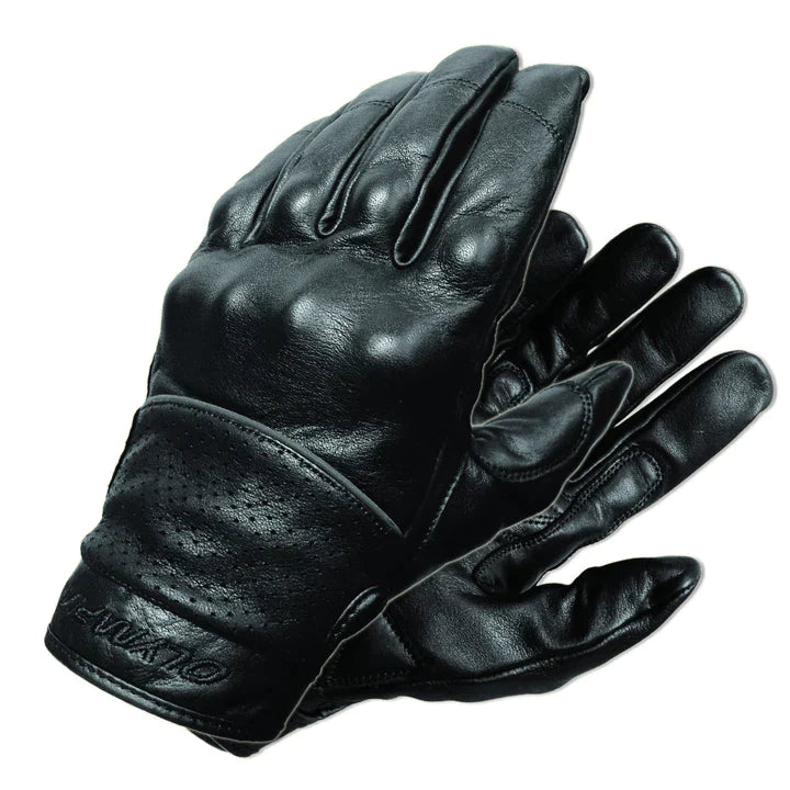 Full Throttle Leather Motorcycle Gloves | Olympia Sports - Extreme Biker Leather