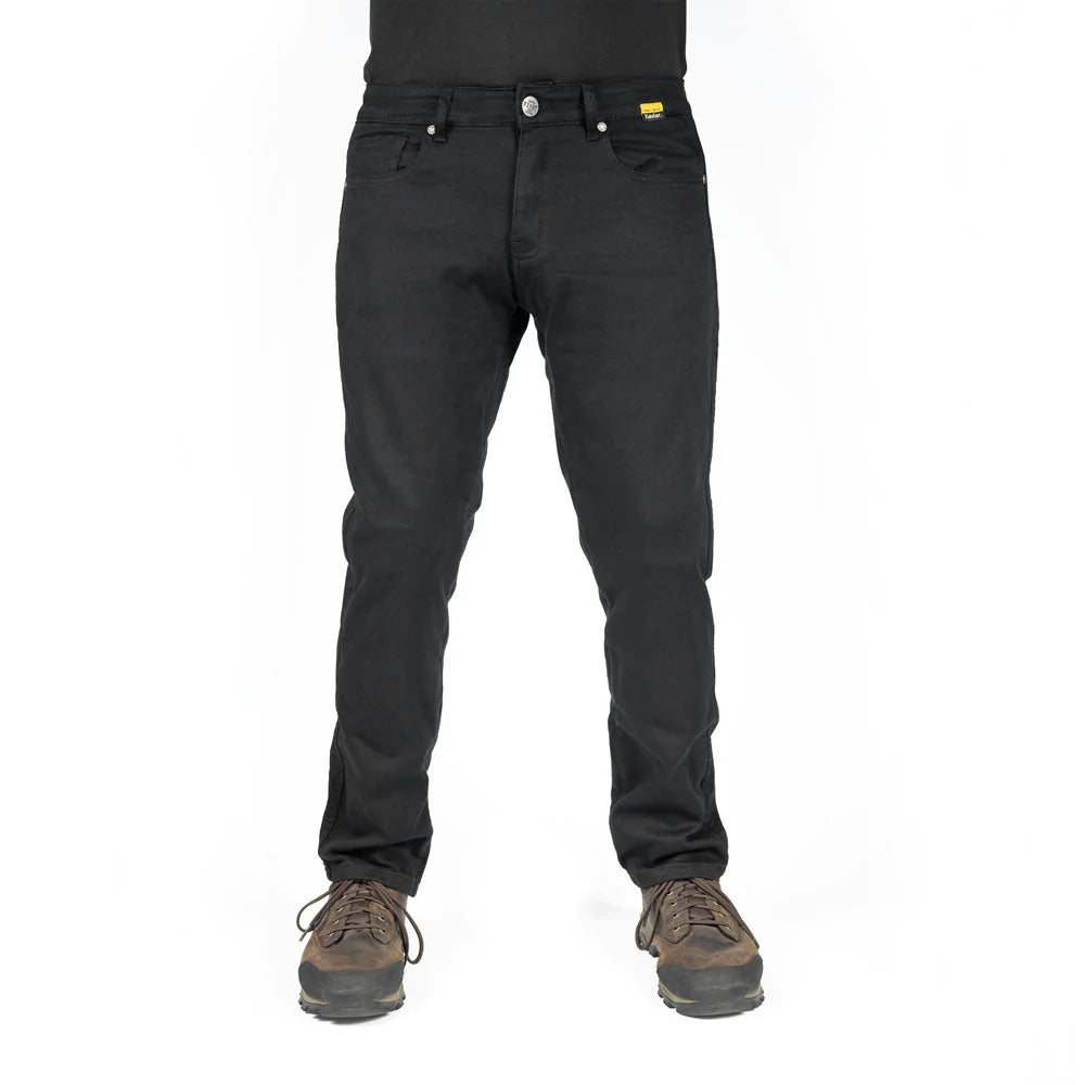 Boulevard Black Reinforced Armored Motorcycle Riding Jeans Pants with Pockets and Kevlar