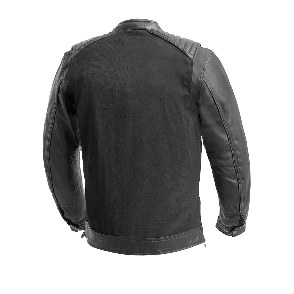 Daredevil Men's Motorcycle Twill/Leather Jacket