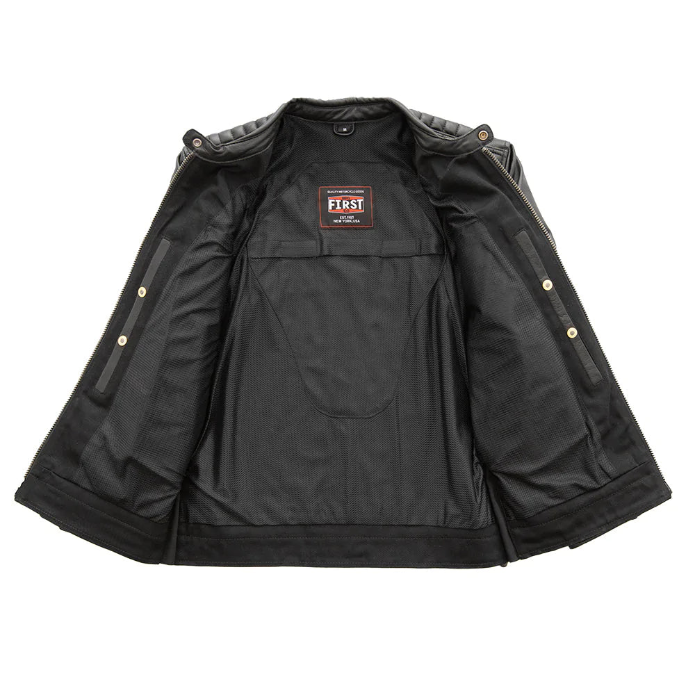 Daredevil Motorcycle Twill/Leather Jacket