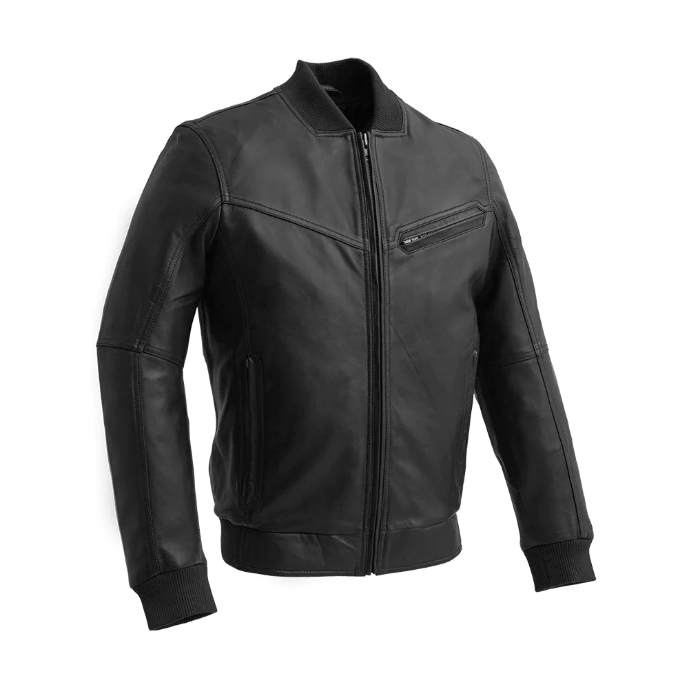 Men's Premium Leather Fashion Jacket Clothing Outerwear Style Apparel