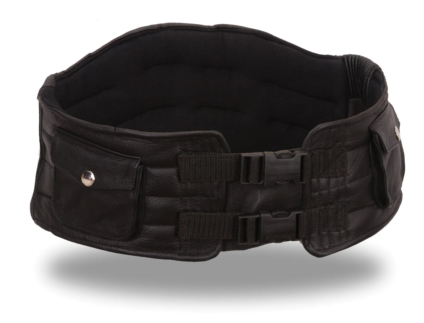 Kidney Belt black back support belt with pockets and straps