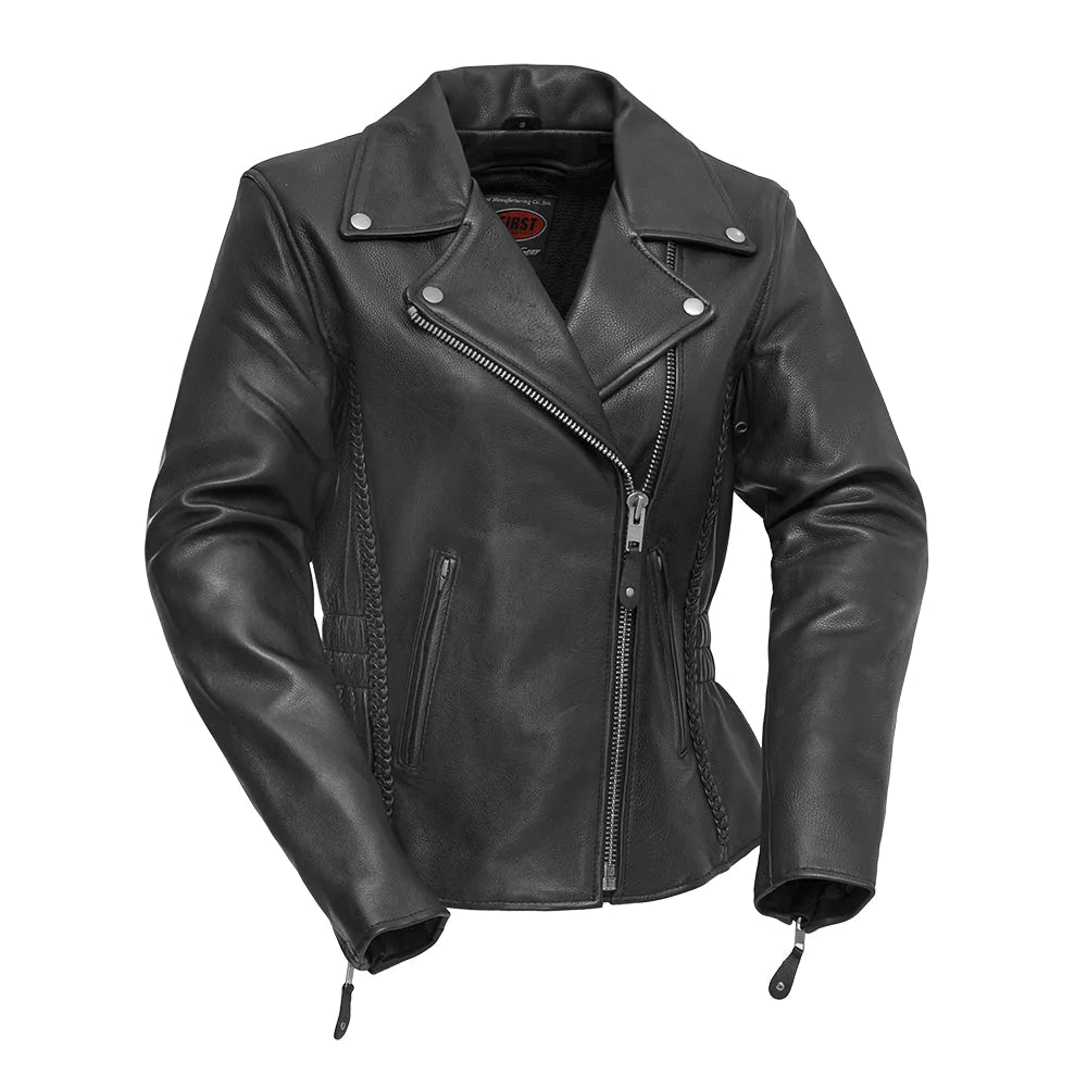 Allure Women's Leather Motorcycle Jacket