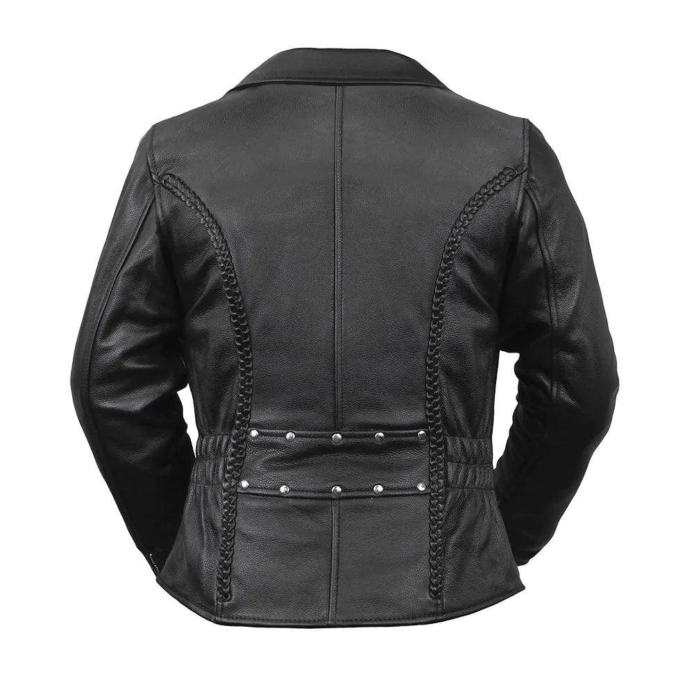 Allure Women's Leather Motorcycle Jacket