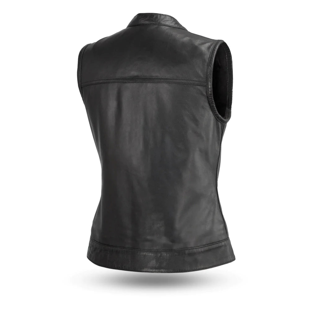 Ludlow Women's Motorcycle Leather Vest