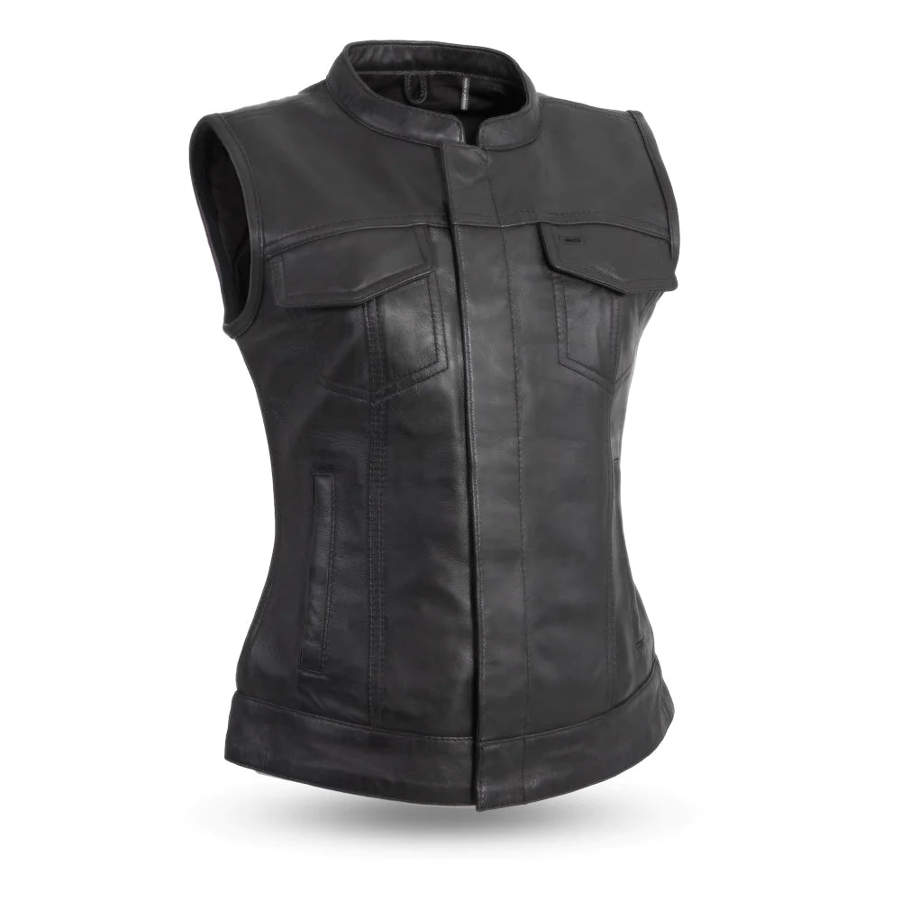 Ludlow Women's Motorcycle Leather Vest