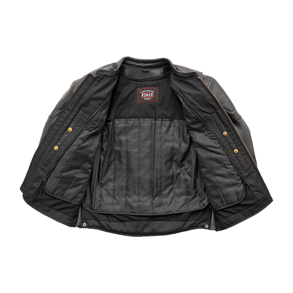 Chaos - Men's Leather Motorcycle Jacket
