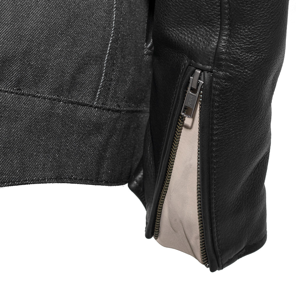 Cutlass - Men's Denim/Leather Jacket