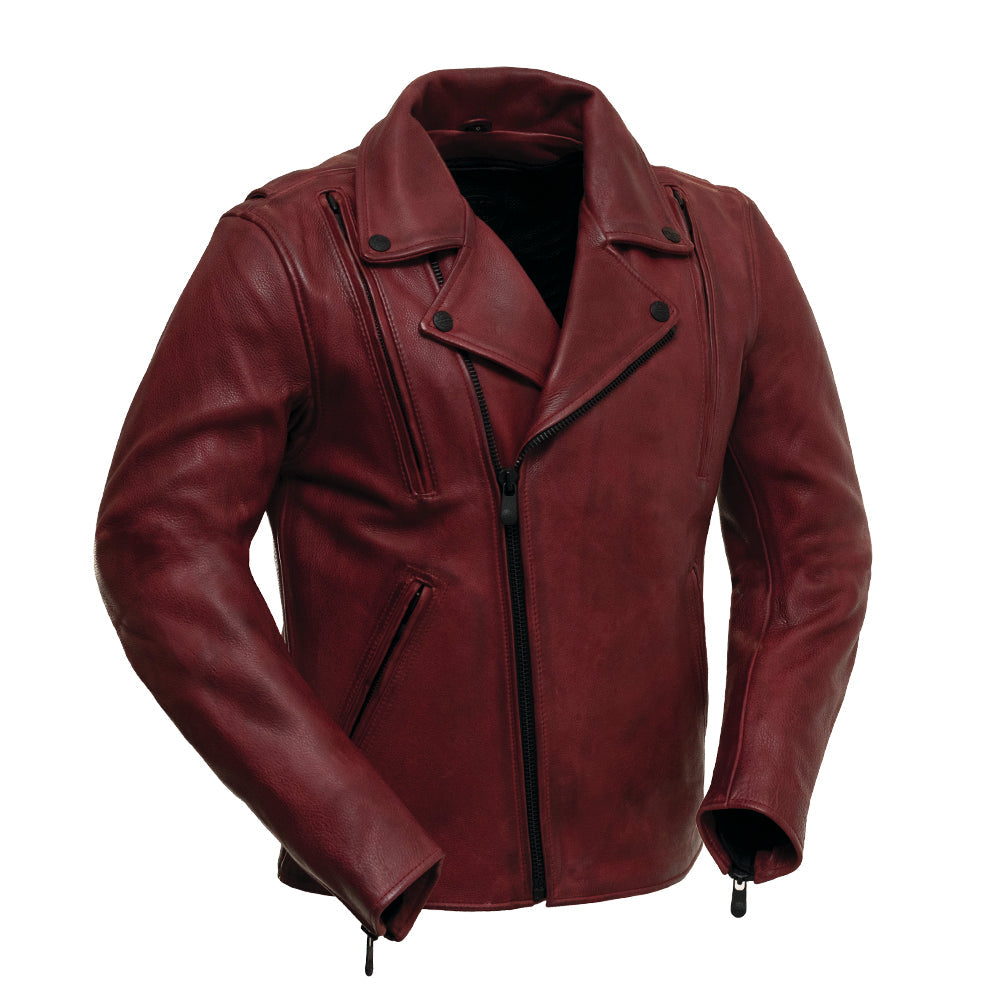 Night Rider Men's Motorcycle Leather Jacket