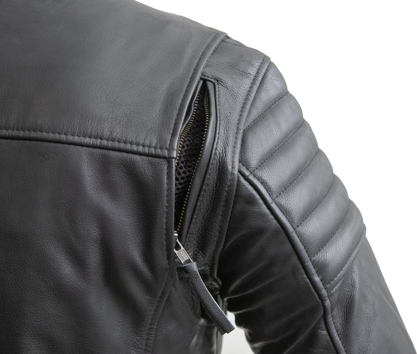 Commuter Men's Motorcycle Leather Jacket - Black