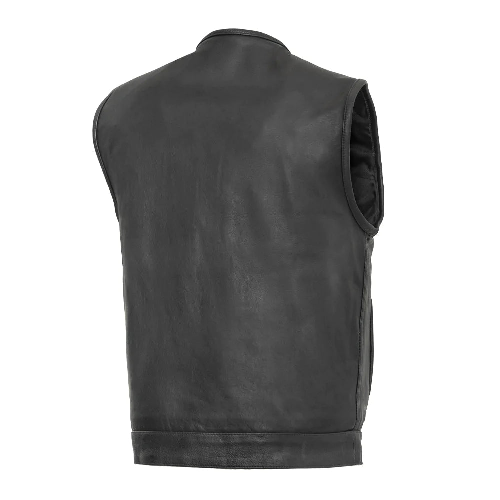 No Rival - Men's Motorcycle Leather Vest