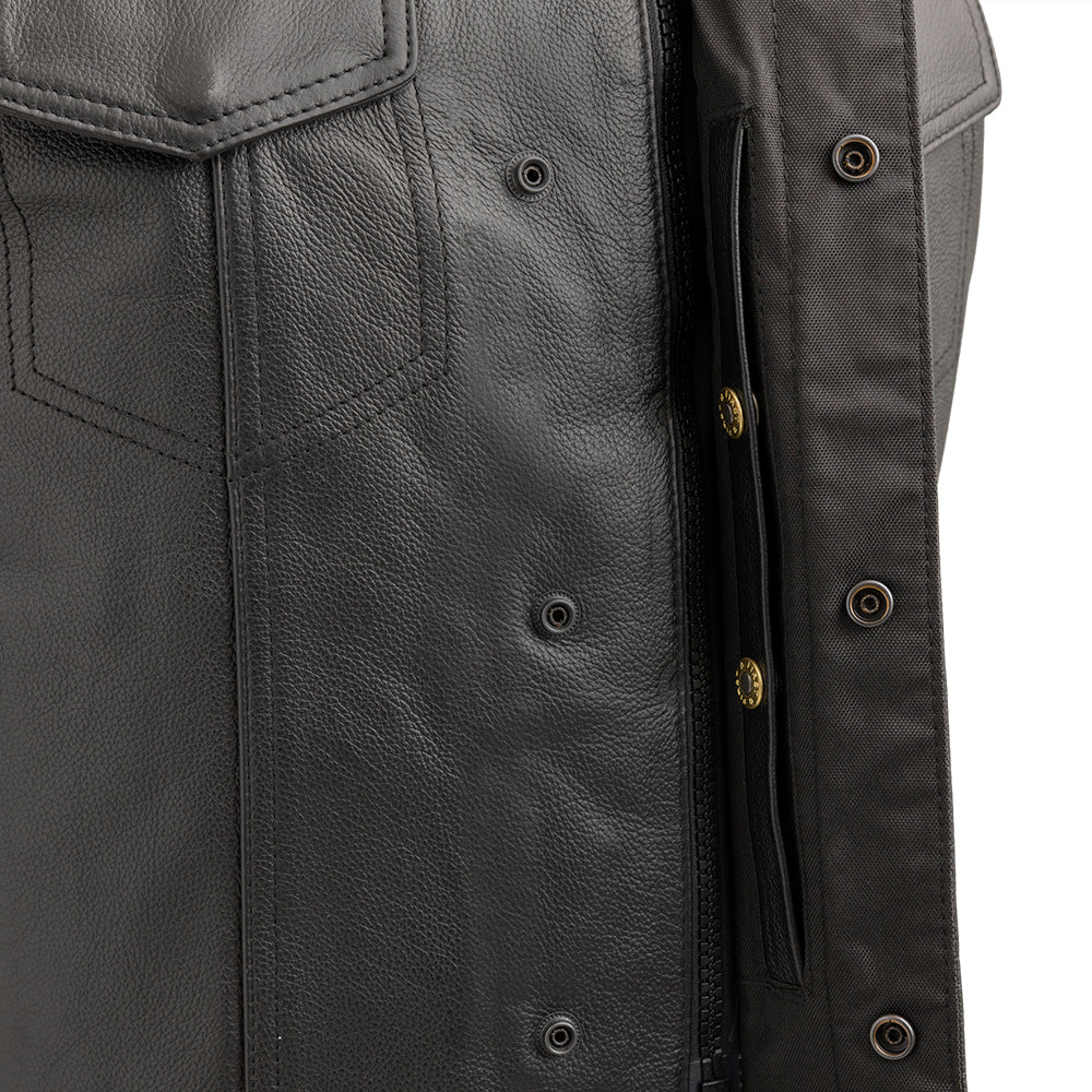 Sniper Men's Motorcycle Leather Vest