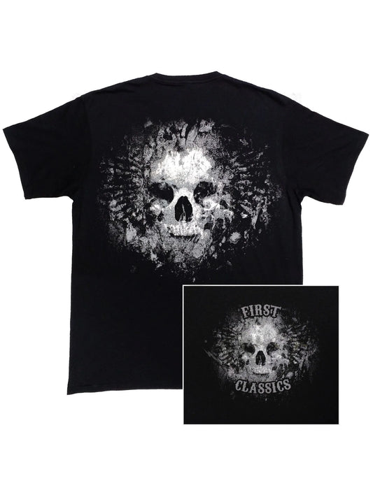 First Manufacturing Co: Shirts - Grave Skull Reflective T-Shirt