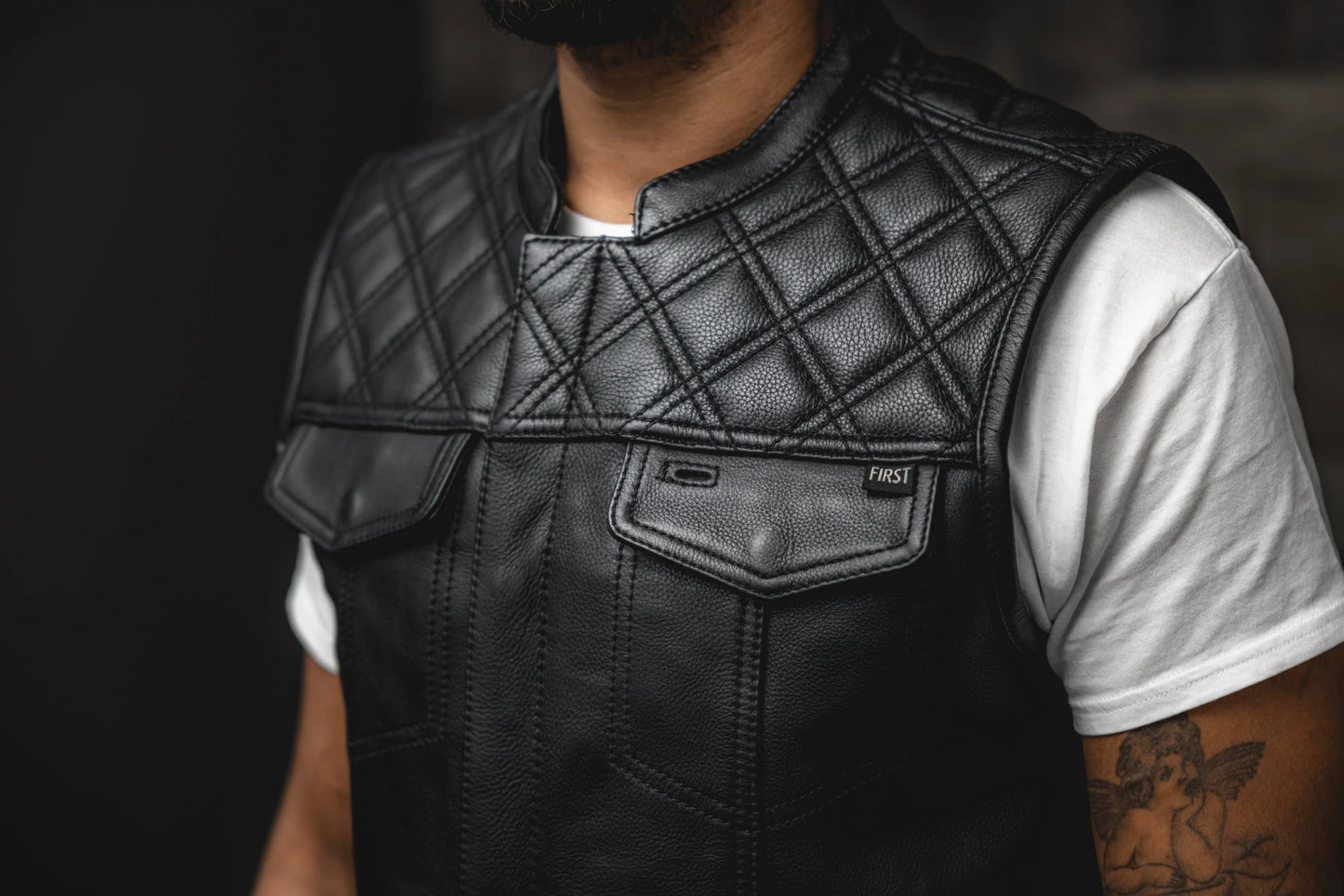 FMCo SIGNATURE LEATHER VEST - Extreme Biker Leather