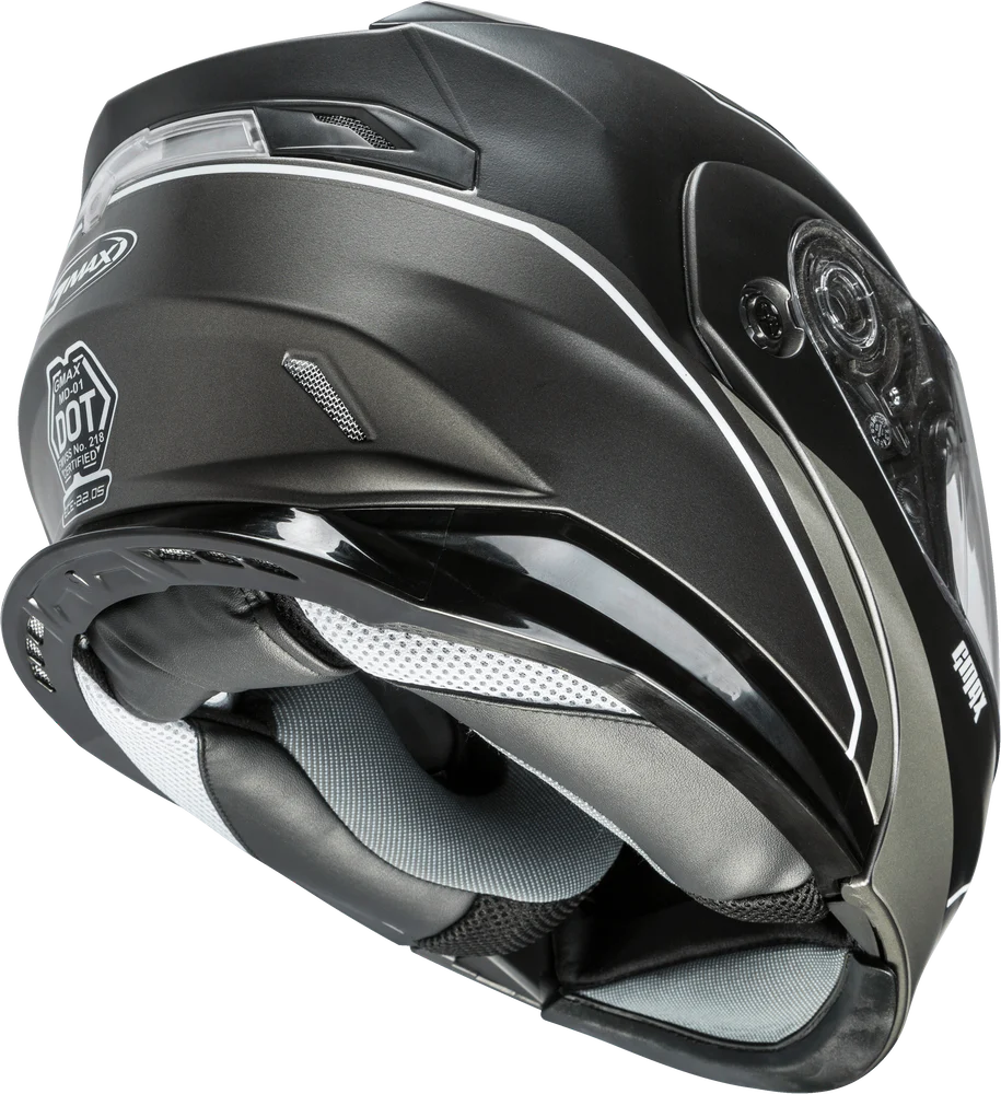 GMAX MD-01 Exploit Silver Modular Helmet - Available In-Store Only