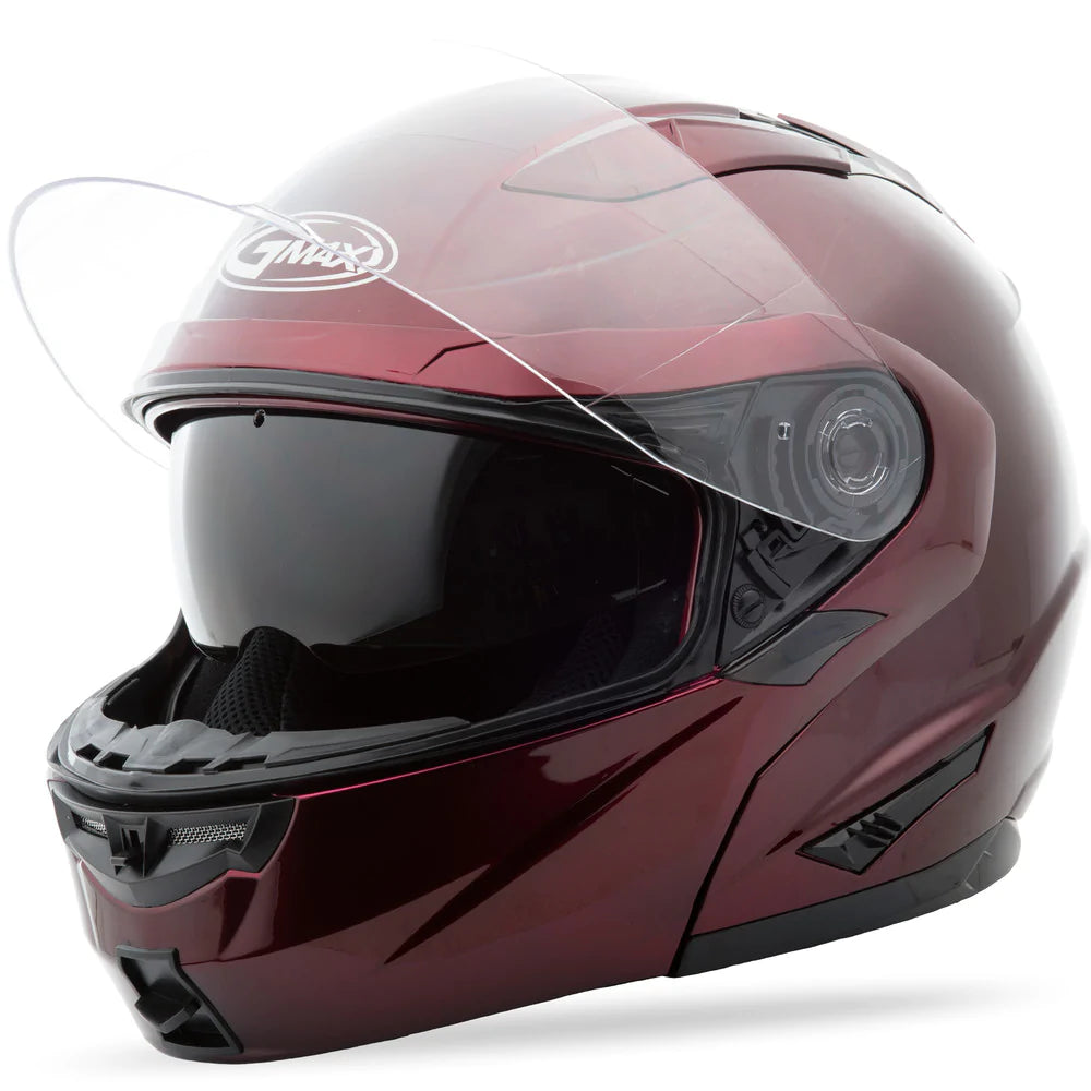 GMAX GM-64 Red Wine Modular Helmet - Available In-Store Only