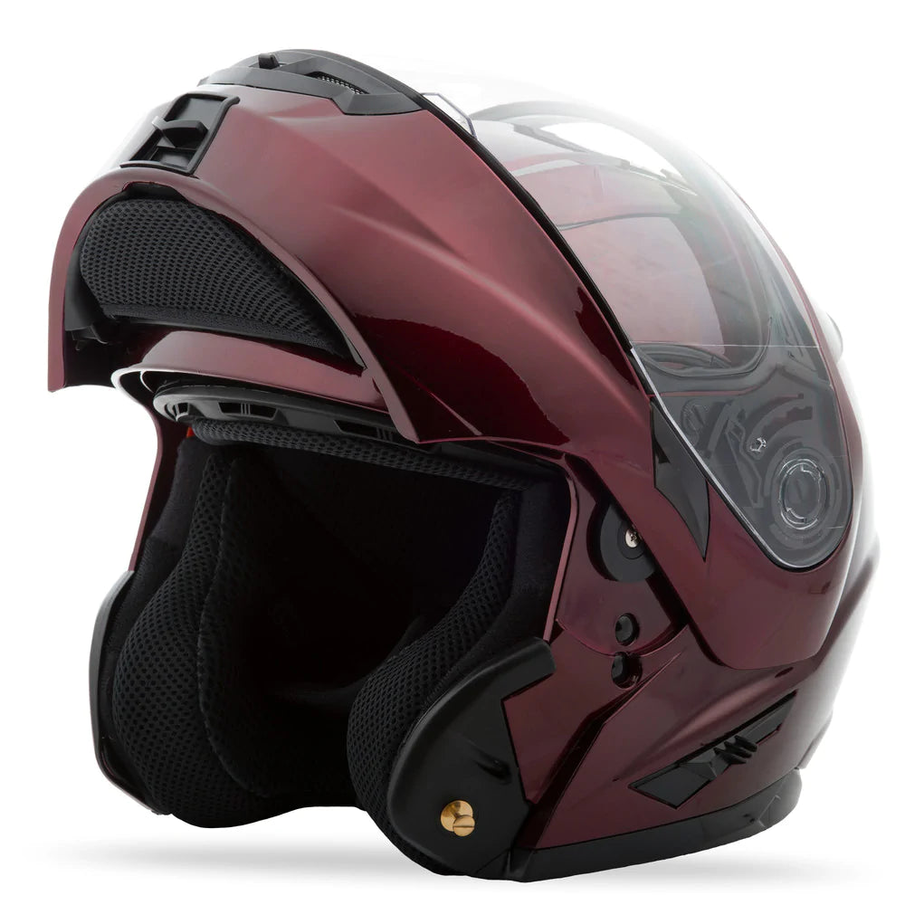 GMAX GM-64 Red Wine Modular Helmet - Available In-Store Only