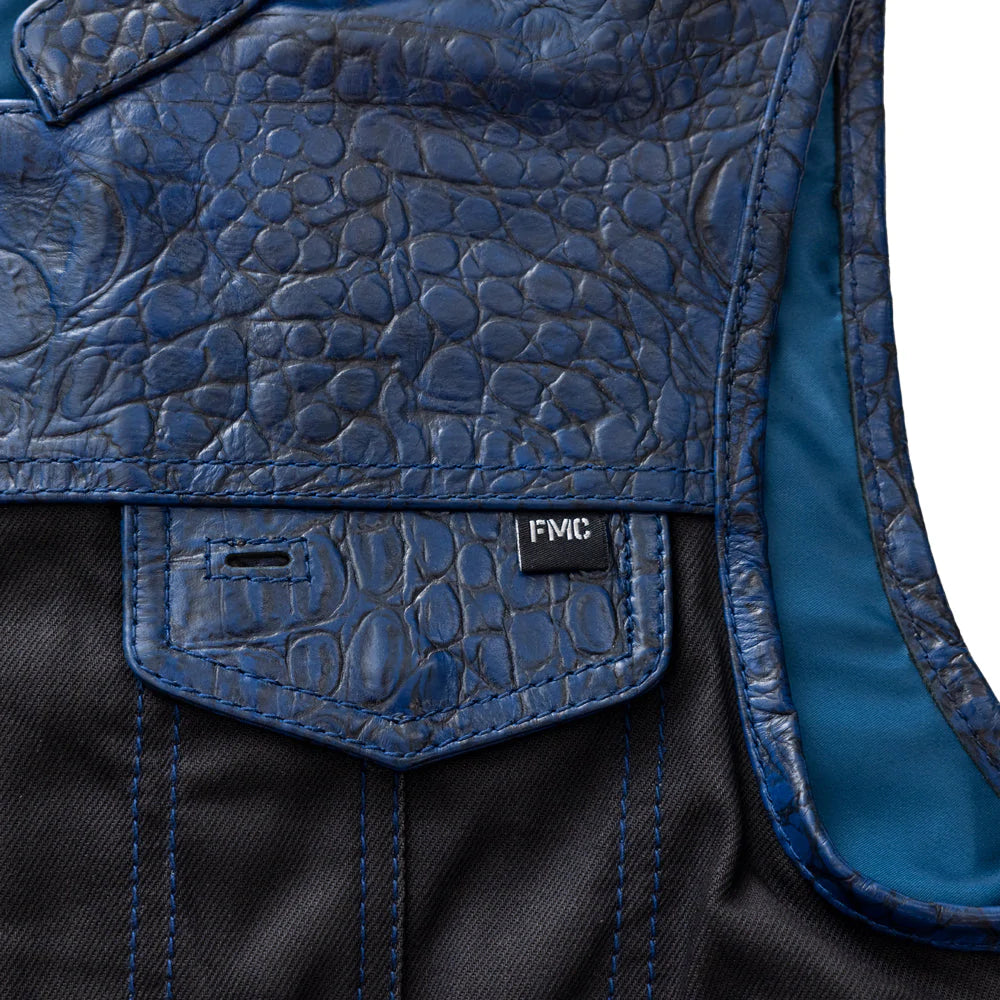 Horntail  - Men's Leather/Denim Motorcycle Vest