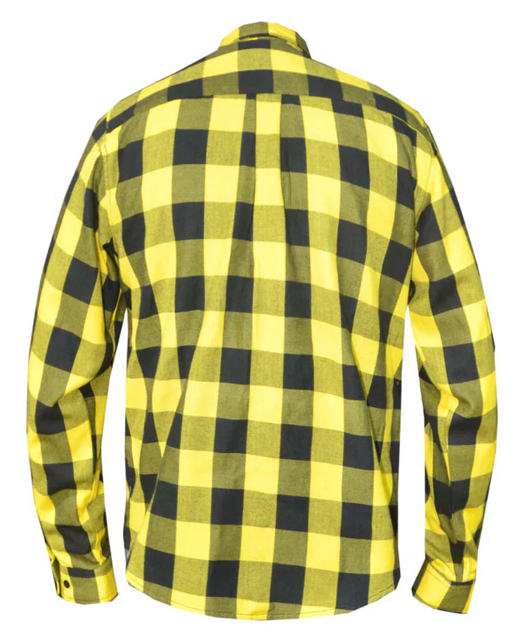 Unik Yellow and Black Flannel Shirt
