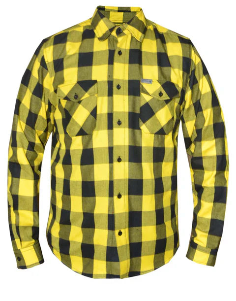Unik Yellow and Black Flannel Shirt