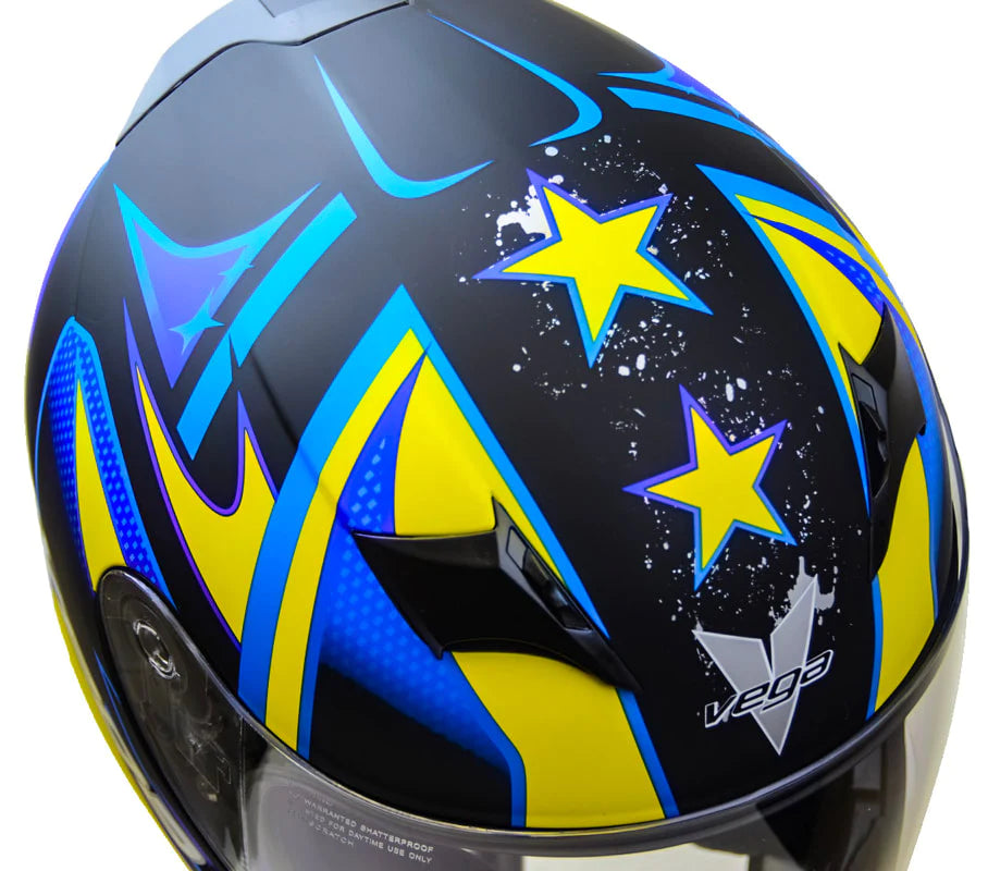 VEGA V-Star Blue Full Face Helmet - Available In-Store Only