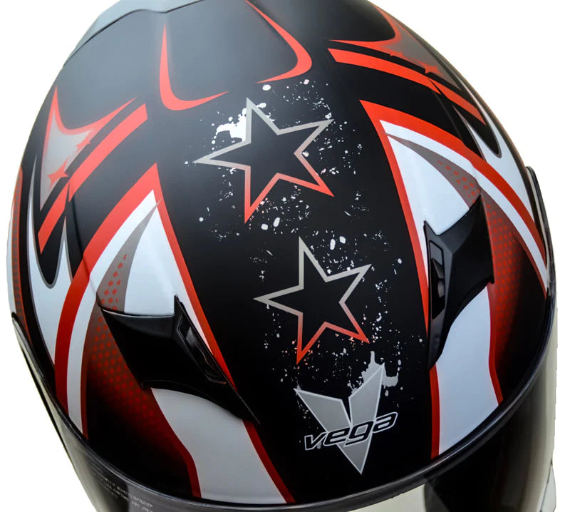 VEGA V-Star Red Full Face Helmet - Available In-Store Only