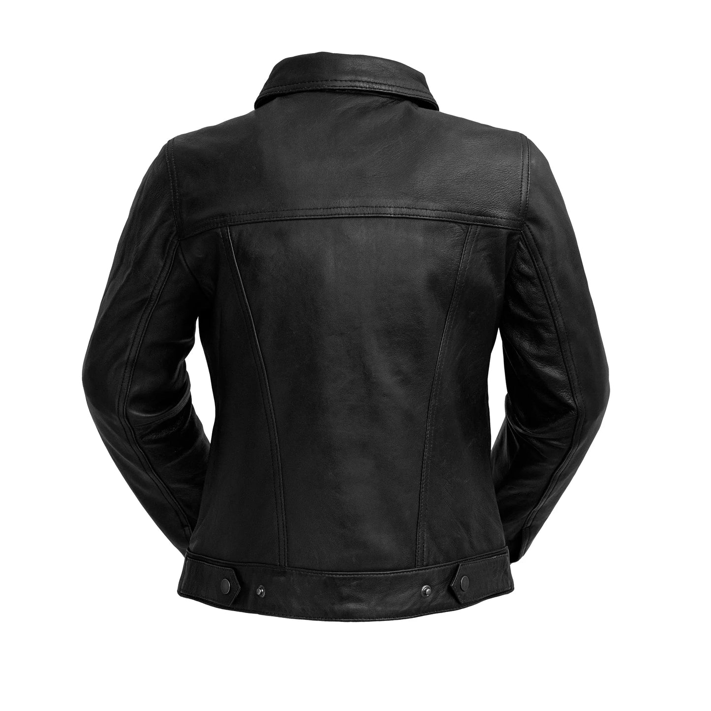 Madison Womens Fashion Leather Jacket Black