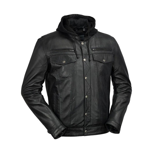 Men's Premium Leather Fashion Jacket Clothing Outerwear Style Apparel