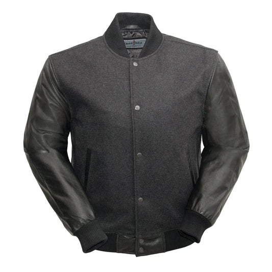Men's Motorcycle Premium Leather Fashion Jacket Clothing Outerwear Style Apparel varsity bomber jacket