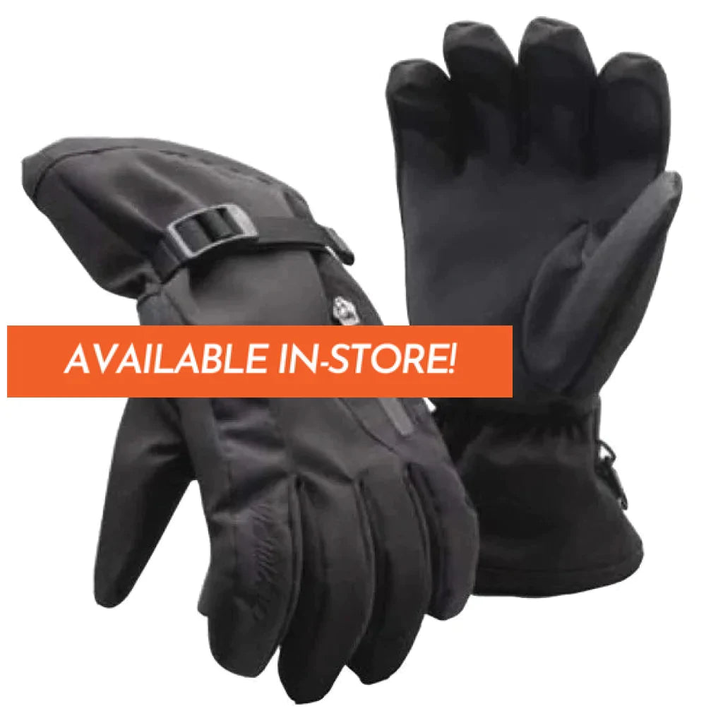Olympia Cold Zip 65001 Nylon Weather Protective Motorcycle Gloves | Sports