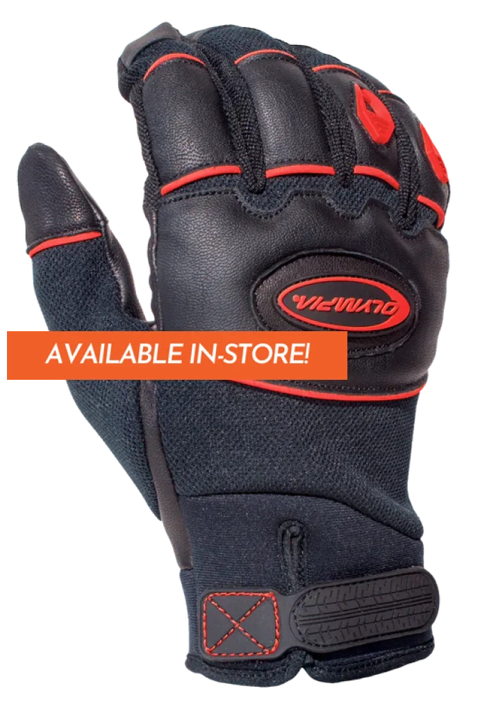 Olympia Cool Hand Black Red 07142 Textile And Silicone Motorcycle Gloves | Sports
