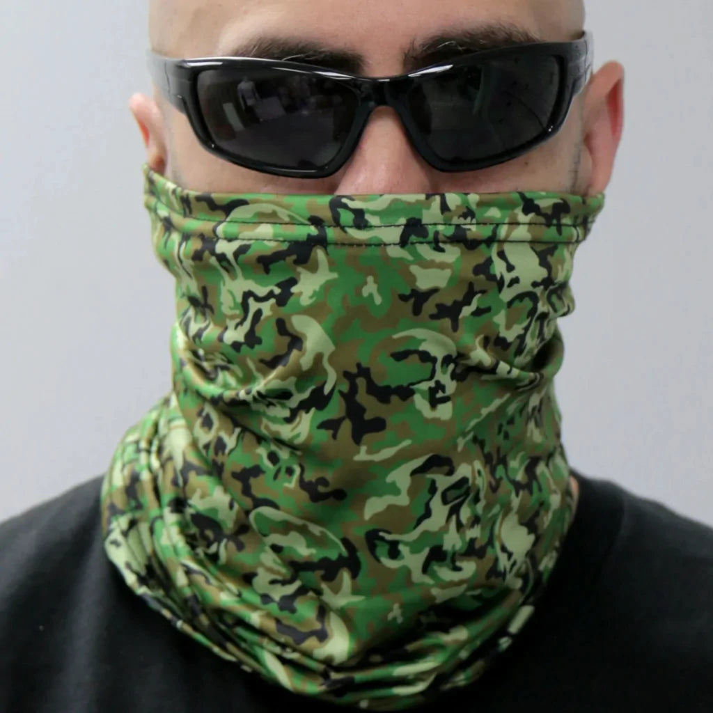 Polyester Neck Gaiter - Camo Skull Hwn2011 | Hot Leathers Face Mask